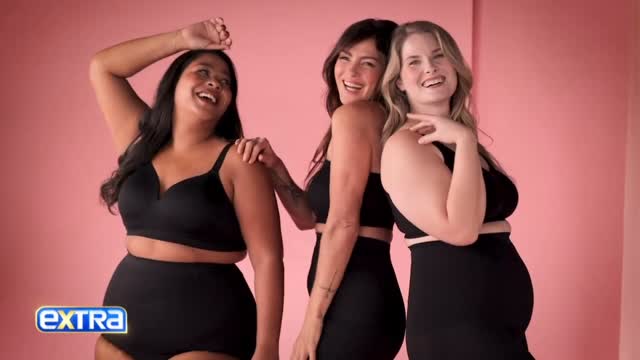 Instagram post by @extratv for Shapermint. Caption reads: [...] Spoiler: It’s comfortable shapewear!....