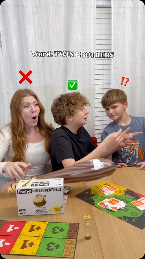 Instagram post by @jesssfam for Exploding Kittens. Caption reads: My teenage twins are BRUTAL to each other during....