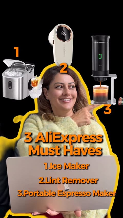 Instagram post by @ugc_nazz for AliExpress. Caption reads: I handpicked these 3 items from AliExpress and I....