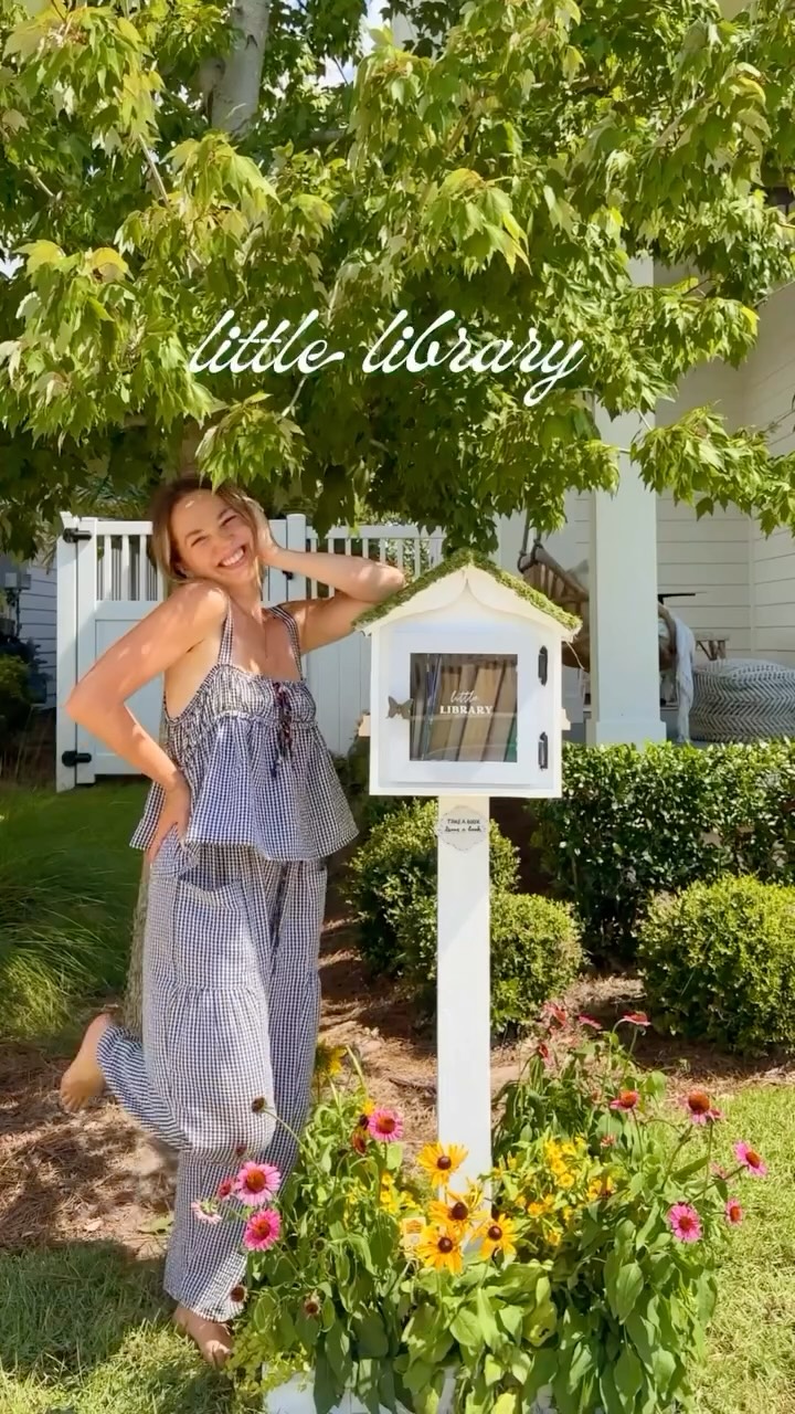 Instagram post by @allisonbickerstaff for The Home Depot. Caption reads: After 4 years of book-sharing bliss, it’s time for....