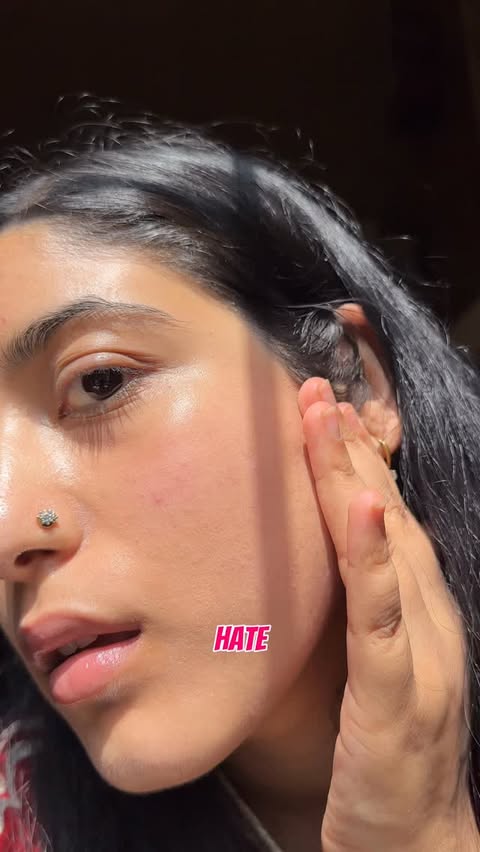 Instagram post by @golden._glow.___ for ThePinkPantherCo. Caption reads: POV: You found a sunscreen that protects AND gives....