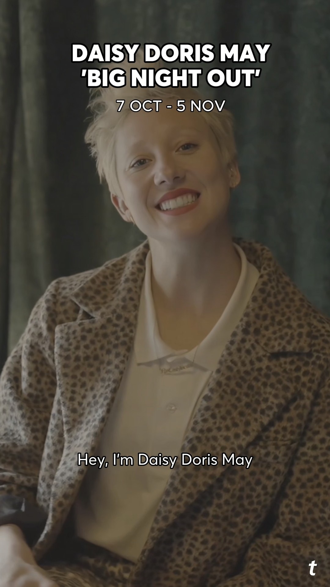 Instagram post by @daisydorismay for Ticketmaster. Caption reads: Join @daisydorismay and her iconic characters....