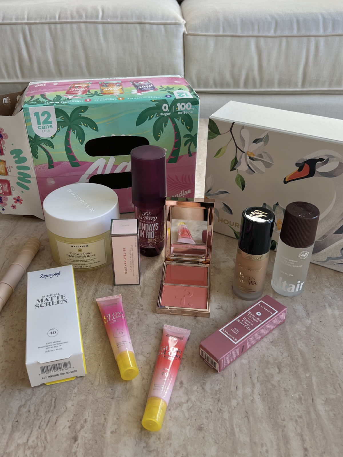 TikTok post by @gracemadsfitz for Chantecaille. Caption reads: [...] sm to all these companies 💞@Saie....