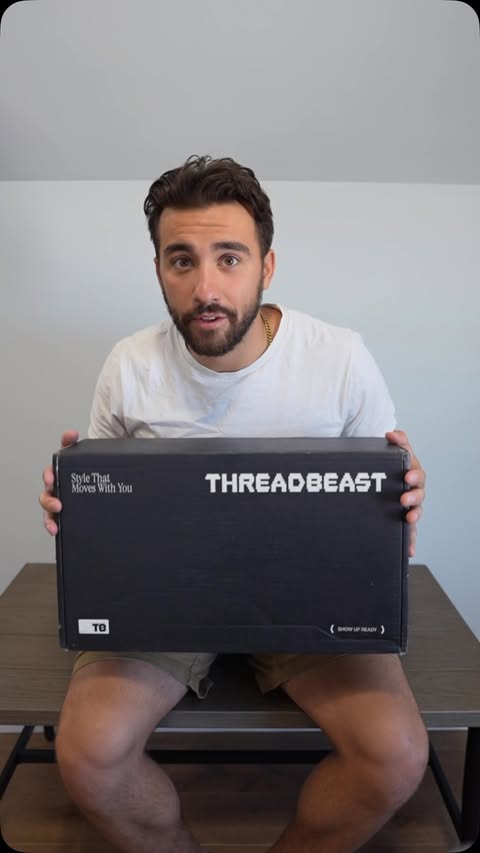Instagram post by @2.fit.bros for ThreadBeast. Caption reads: [...] and this is what showed up 👀📦 #ThreadBeast....