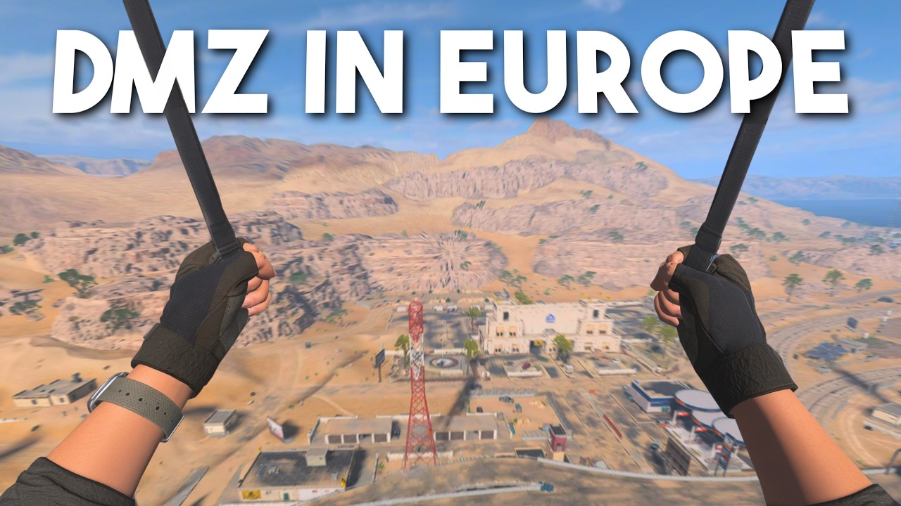 YouTube post by @dillonfps for ExitLag. Caption reads: I Traveled To Europe Servers to Try DMZ.