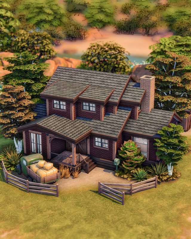 Instagram post by @oliwia.plays for Electronic Arts. Caption reads: #eapartner // CHESTNUT RANCH🐴 available on the....