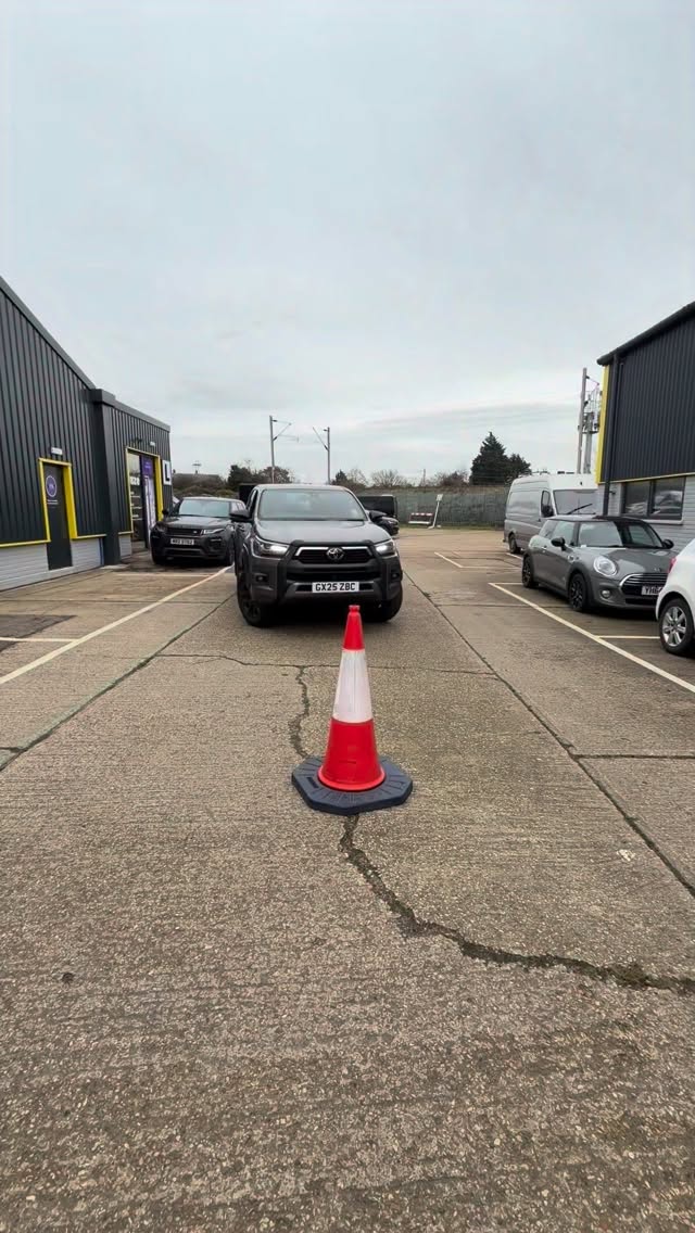 Instagram post by @beaplumber for Toyota. Caption reads: Toyota Hilux review… #toyota #hilux #review #fyp....