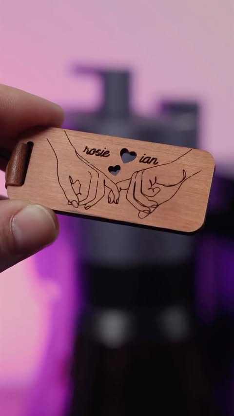 Instagram post by @velfcreations for LaserPecker. Caption reads: LaserPecker LP5 Unboxing + Valentine’s Day Project....