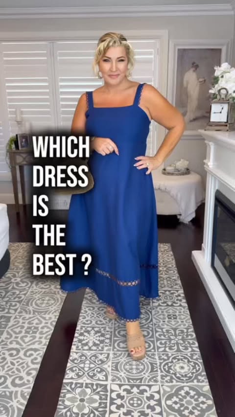 Instagram post by an influencer for St Frock. Caption reads: [...] dress? You’ll find them all @stfrock |AD....