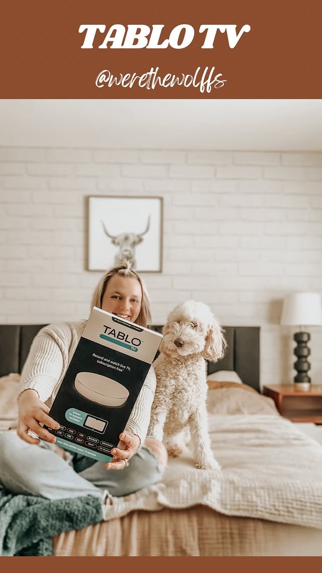 Instagram post by @werethewolffs for TabloTV. Caption reads: [...] to host on game day. I’m using our new....