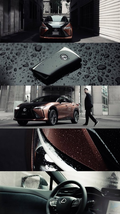 Instagram post by an influencer for Lexus Canada. Caption reads: [...] the Lexus RZ 450e from @lexuscanada. As....