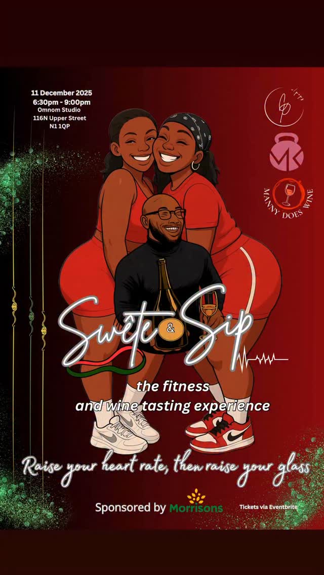 Instagram post by @mannydoeswine for Morrisons. Caption reads: What happens when your mix a party (Fete) with the....