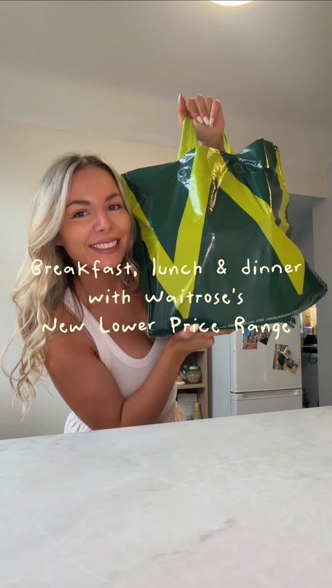 Instagram post by @_alanaeats for Waitrose. Caption reads: Full day of eating using Waitrose’s New Lower....
