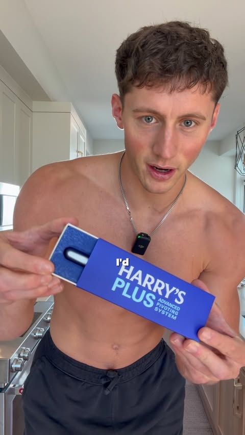 Instagram post by @brianwallack for Harry's. Caption reads: You need to give this @harrys razor a shot🤩🤝....