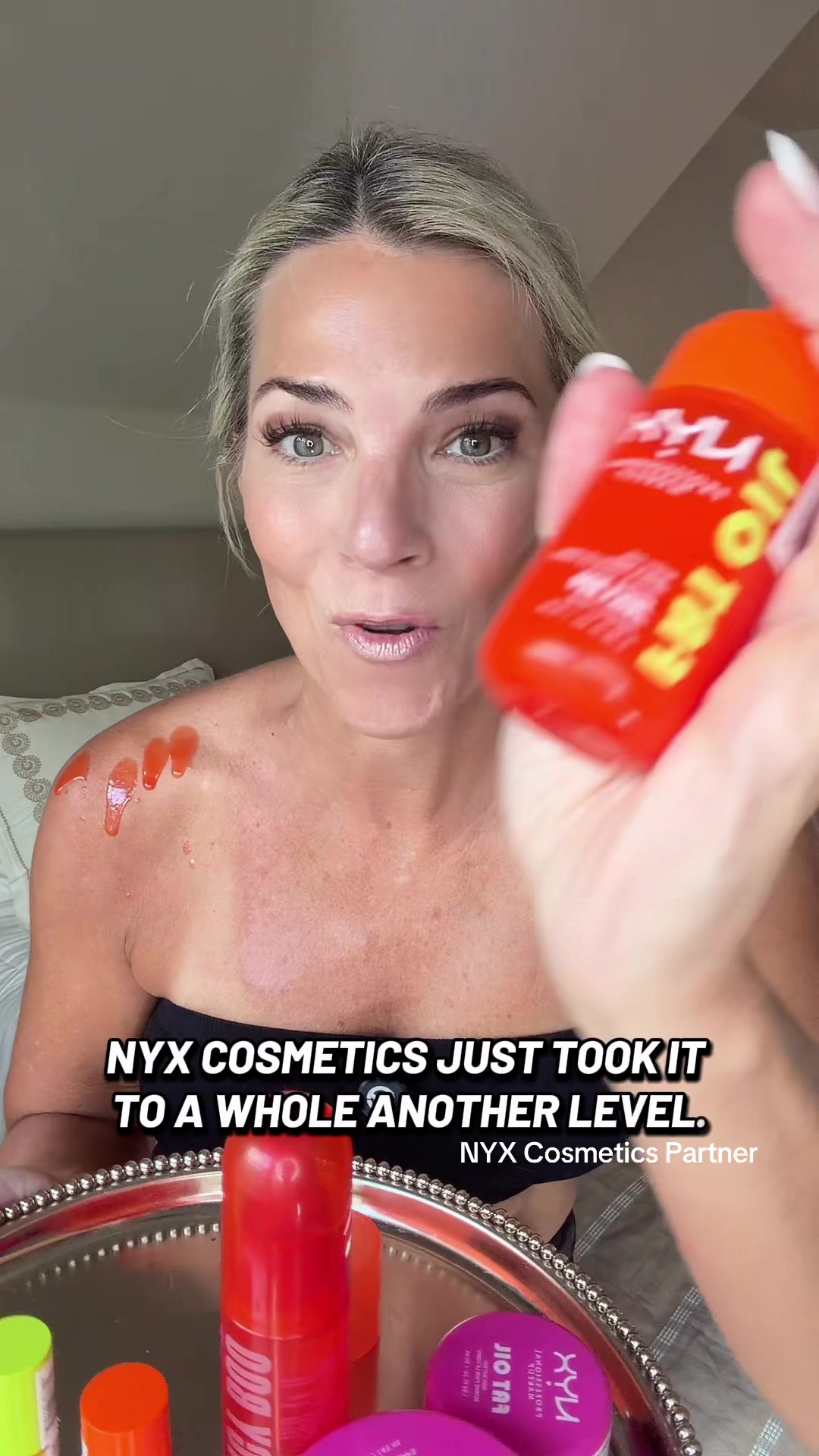 TikTok post by @jennsuggs for NYX Professional Makeup HR. Caption reads: New ALERT!Never Done Before......