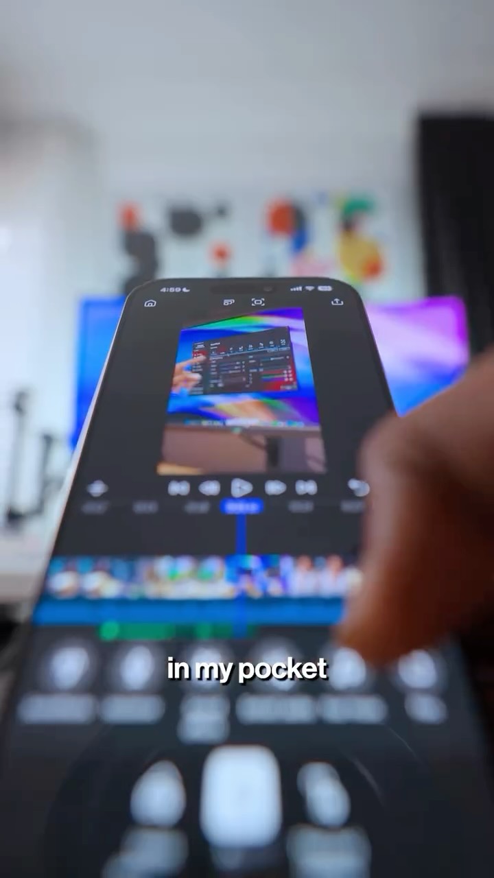 Instagram post by an influencer for Adobe Creative Cloud. Caption reads: Finally, Adobe Premiere Pro is coming to mobile!....