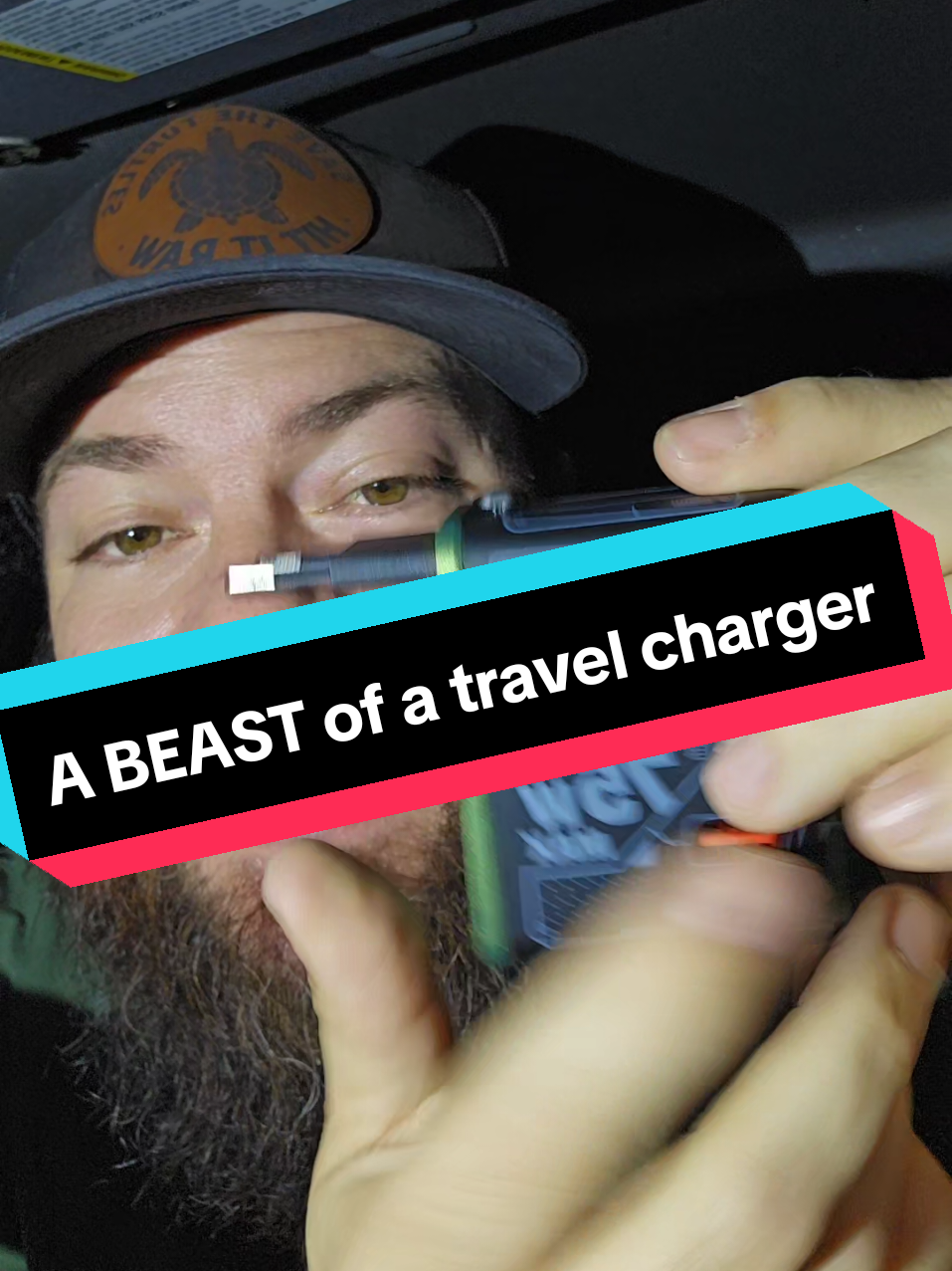 TikTok post by @ryrybigboy for MFish Tech. Caption reads: @MFishTech Absolutely delivered on this travel....