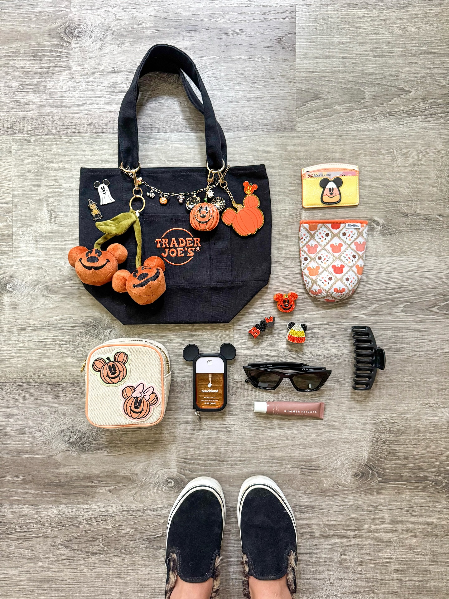 Instagram post by @karasindizagain for Trader Joe's. Caption reads: Spooky bag essentials. 🎃👻✨

Obvi, needed to grab....