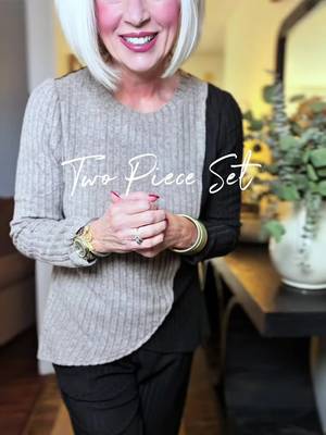 TikTok post by @debravaughn00 for Wiholl. Caption reads: [...] #twopiecesets #comfyset #womensoutfit....