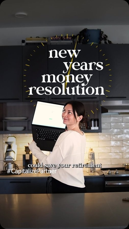 Instagram post by @mckenzie.mack_ for Capitalize. Caption reads: New Years Money Resolution 💸

Take control of....