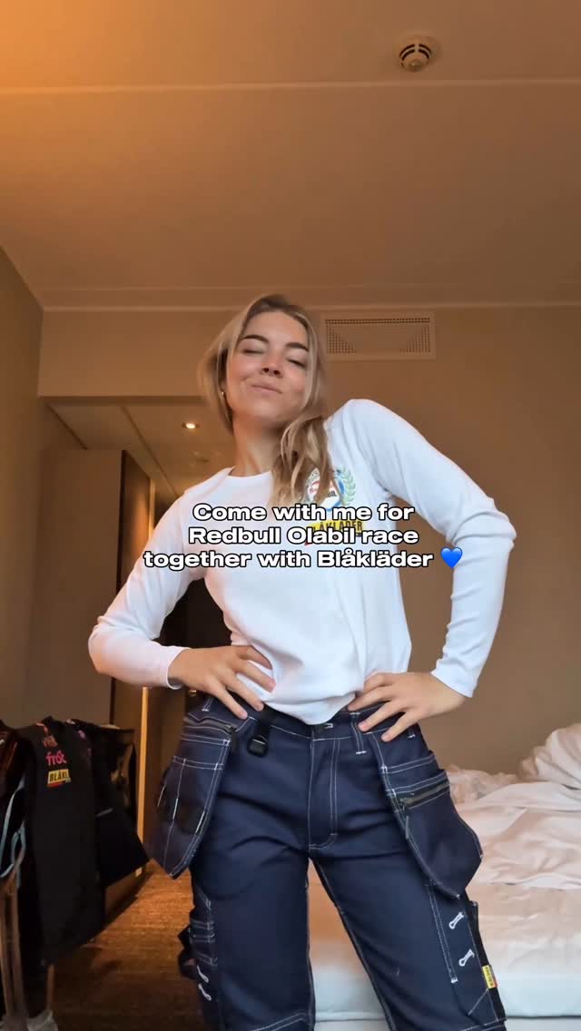 Instagram post by @heddahosaas for Blåkläder. Caption reads: [...] 💙  Amazing weekend with the Blåkläder....