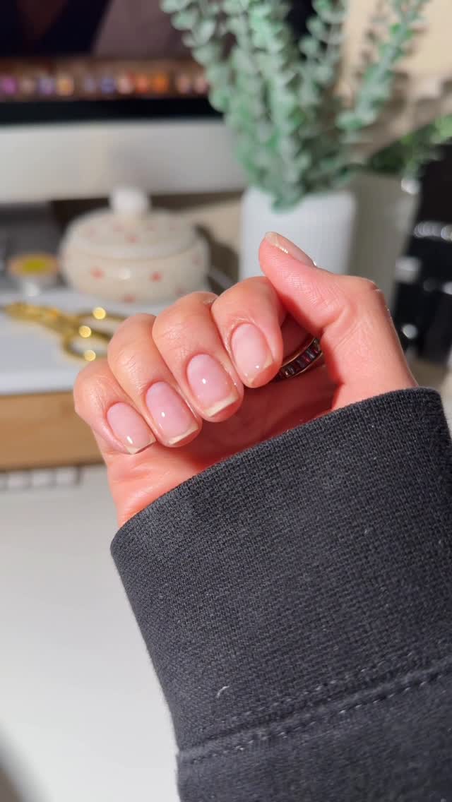 Instagram post by @beelo.nails for Olive & June. Caption reads: Builder Gel is such a nail staple and I am so....