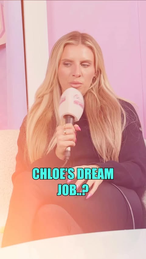 Instagram post by @chloevstheworldshow for Channel 4. Caption reads: Chloe’s Dream Job.. 👀🤩 AD @channel4.