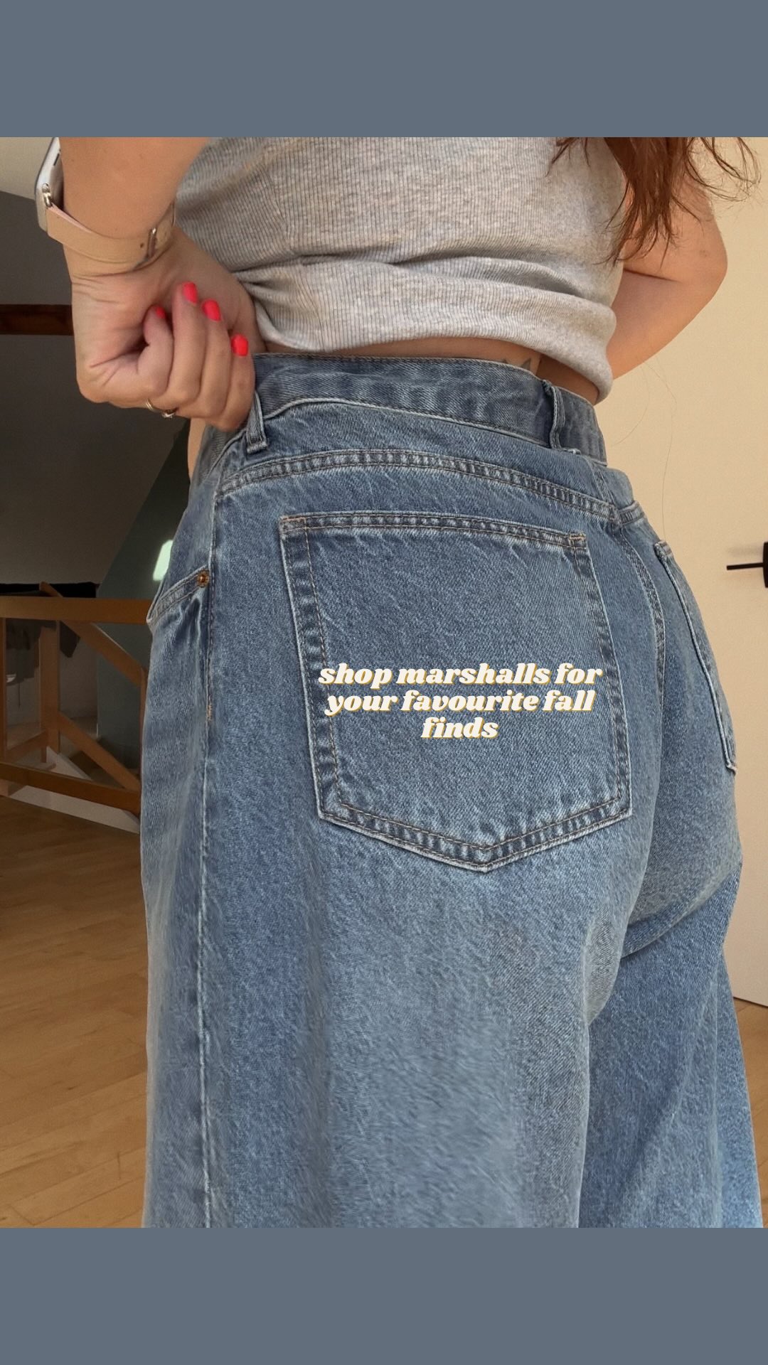 Instagram post by an influencer for Marshalls Canada. Caption reads: [...] (ish). I styled these @MarshallsCanada finds....