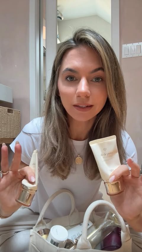 Instagram post by @lindsaysilb for Clé de Peau Beauté. Caption reads: #CleDePeauBeautePartner When something makes it....