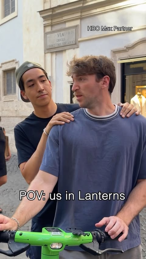 Instagram post by @brandoncohen for Max. Caption reads: [...] vet 😂😂😂 #Lanterns is streaming on....