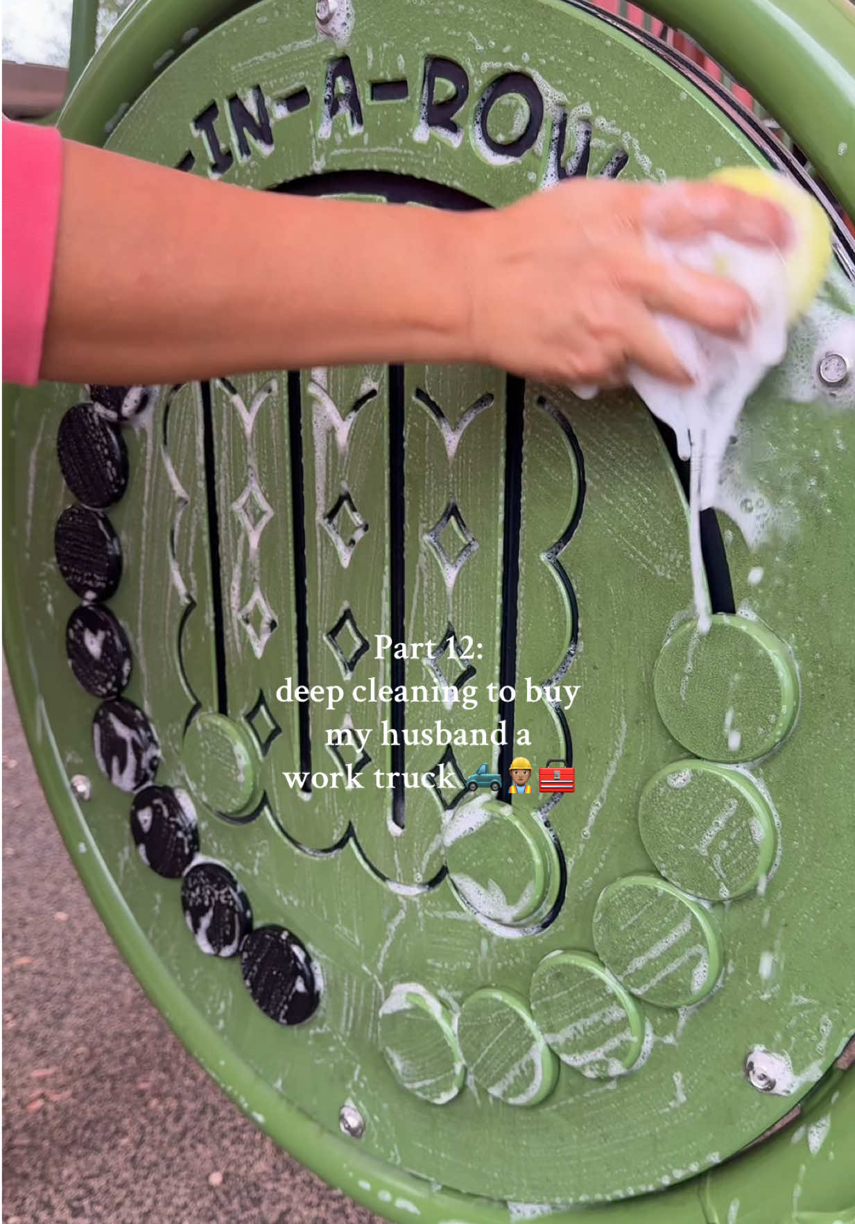 TikTok post by @jeeseee28 for Palmolive. Caption reads: Part 12: 2 deep cleaning to get my husband his....