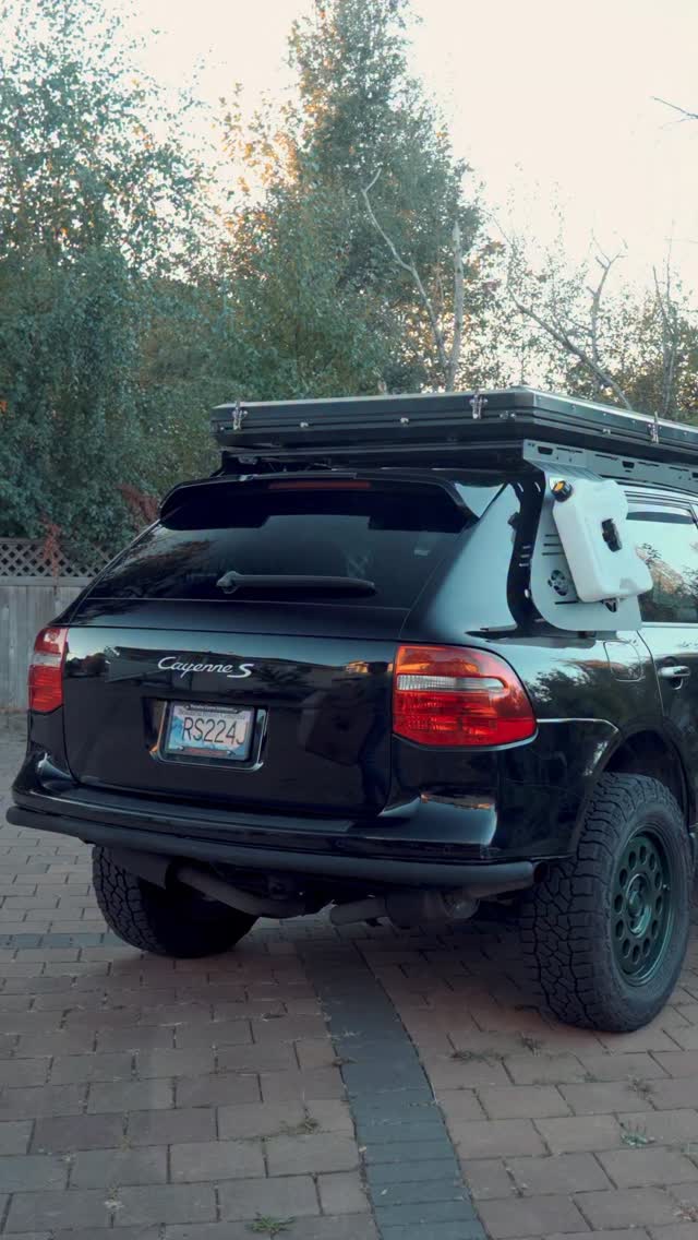 Instagram post by @awildtuan for BLUETTI. Caption reads: We gave @coliinlee Porsche Cayenne S an....