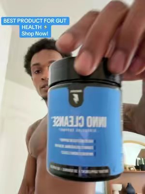 TikTok post by @tduke_ for Inno Supps. Caption reads: @Inno Supps ⚡️ Shop Now for amazing gut health....