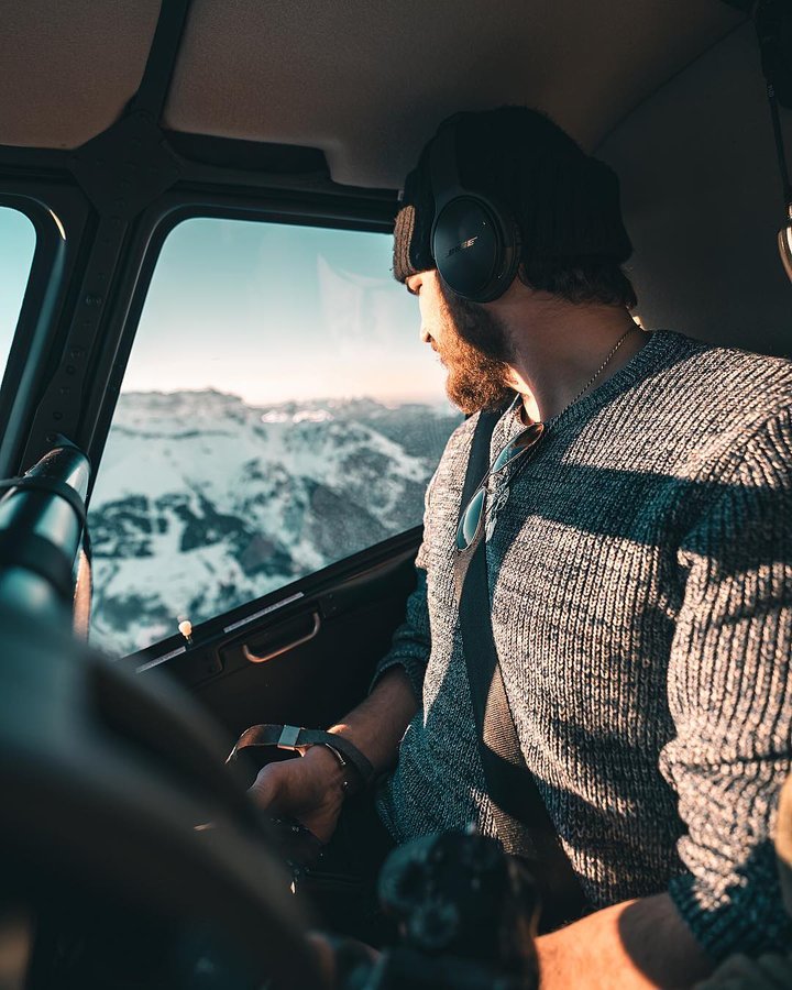 Instagram post by @matsview for Wilderness Culture. Caption reads: @kevs.art is enjoying the view with his music on....