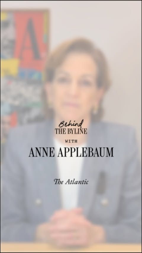 Instagram post by @anneapplebaum2000 for The Atlantic. Caption reads: What great figures from history would Anne....