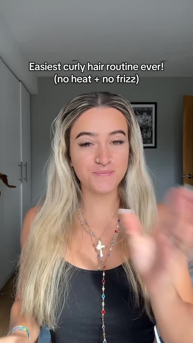 Instagram post by @milliemclay for Maui Moisture. Caption reads: My updated curly hair routine !....