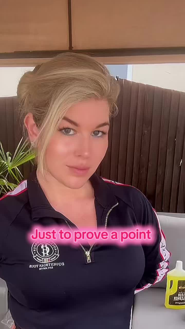 TikTok post by @meganslife33 for Genie Clean. Caption reads: [...] she needs more. 😂 I have to hide my genie....