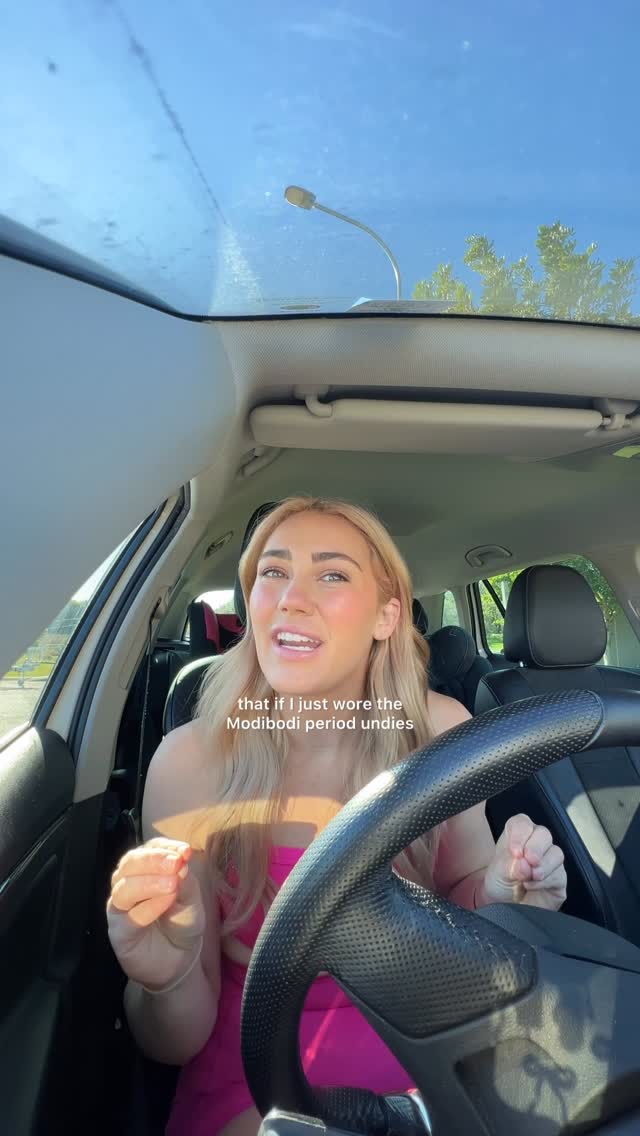 Instagram post by @abrittslife for Modibodi. Caption reads: Finally trying @modibodi🩸could this be what I’ve....