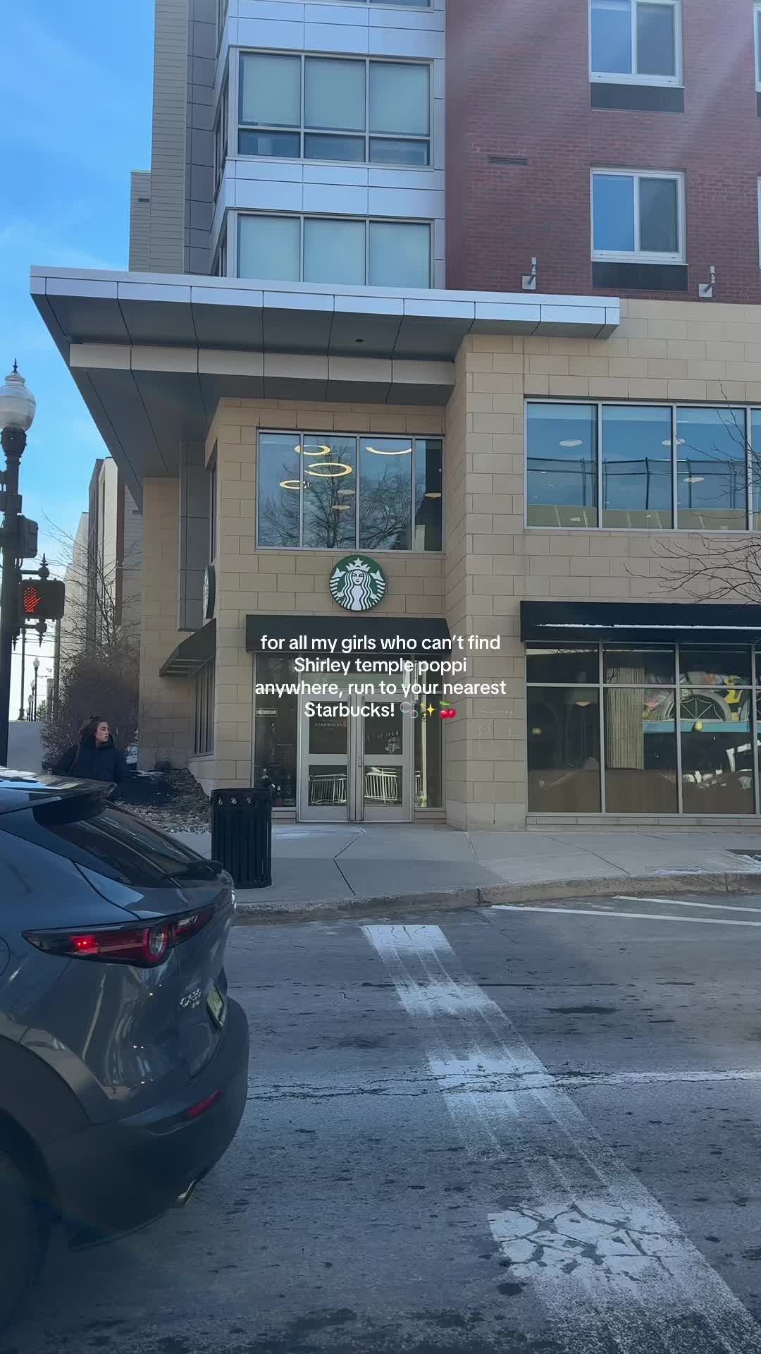 TikTok post by @chloeguzz for Poppi. Caption reads: poppi in Starbs is just so perfect to [...].