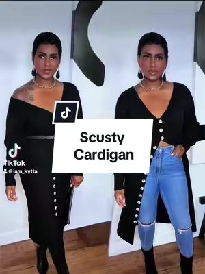 TikTok post by @iam_kytta for SCUSTY. Caption reads: I love a piece I can wear multiple ways! @SCUSTY....