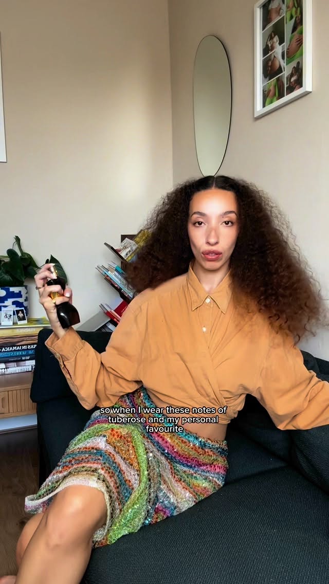 Instagram post by @princesschanira for JeanPaulGaultier. Caption reads: #ad @jeanpaulgaultier Divine is a scent for the....