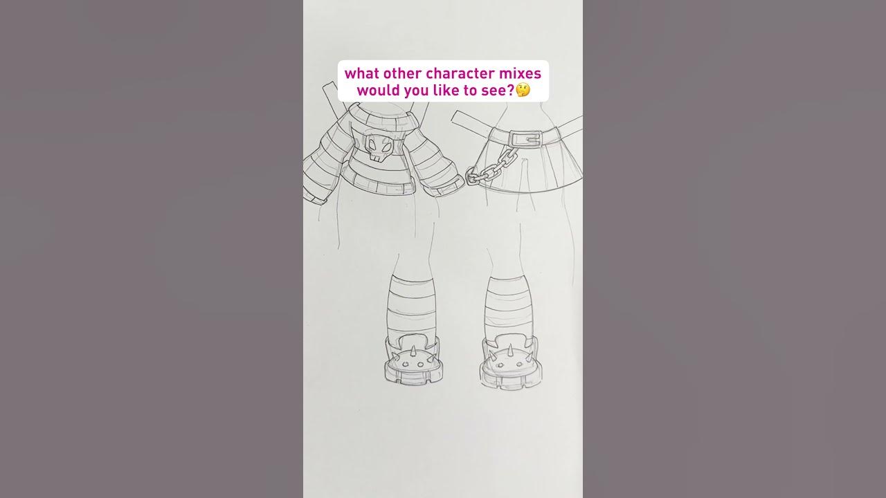 YouTube post by @Arty-Pie for Shutterstock. Caption reads: 🌈SPRUNKI - 🖤Gray & Wenda💜 have a baby 🍼 Grenda....