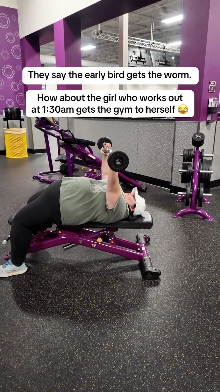 Instagram post by @theloseitlog for Planet Fitness. Caption reads: They say the early bird gets the worm. How about....