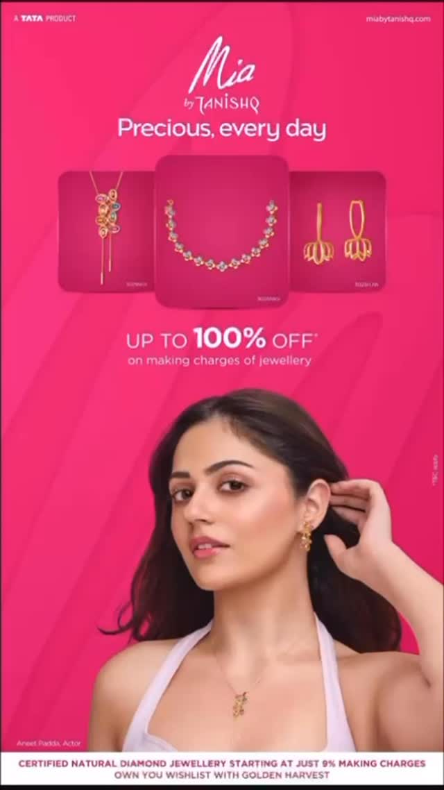 Instagram post by @nasima_sheikh29 for Mia by Tanishq. Caption reads: I love minimalist, chic jewellery and....