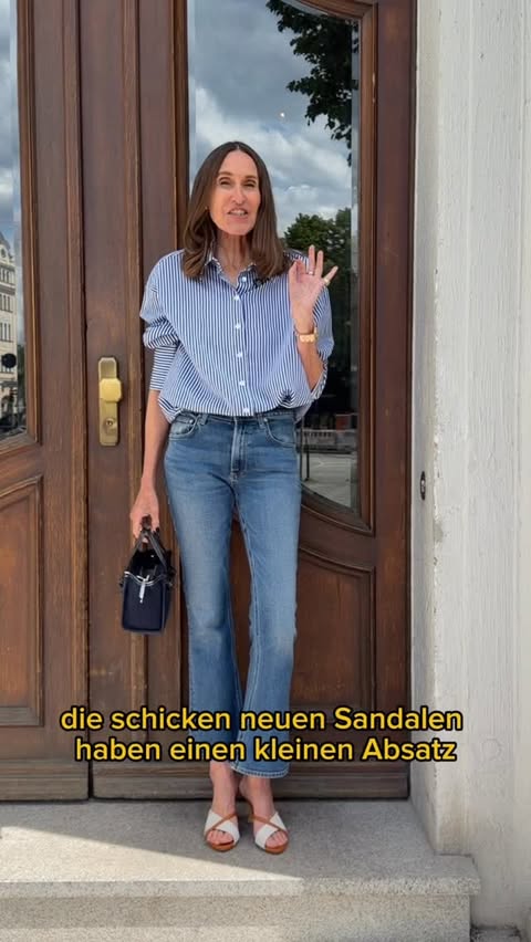 Instagram post by @nettiweber for Hermès. Caption reads: Hier lesen Sie es zuerst! Flache Sandalen: OUT.....