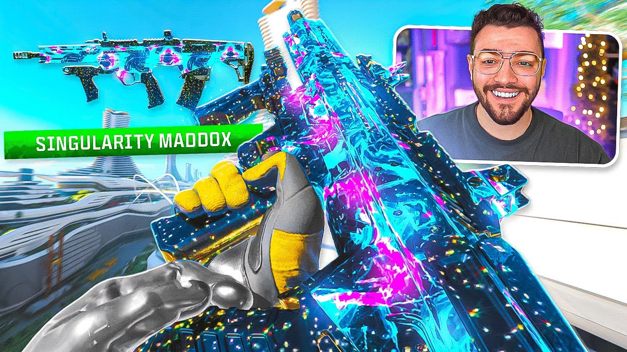 YouTube post by @RaidAway for KontrolFreek. Caption reads: I UNLOCKED the SINGULARITY "MADDOX RFB" and it's....