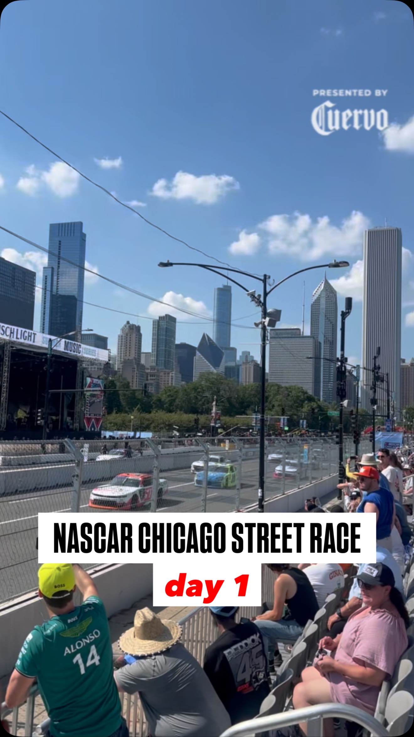 Instagram post by @michaelryanruiz for Dan Le Batard Show with Stugotz. Caption reads: From the track to the tequila - Day 1 at....