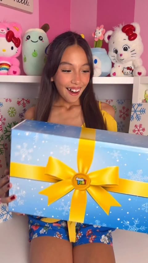 Instagram post by @alessandra.renee for Basic Fun!. Caption reads: [...] perfectly sized stocking stuffers from....