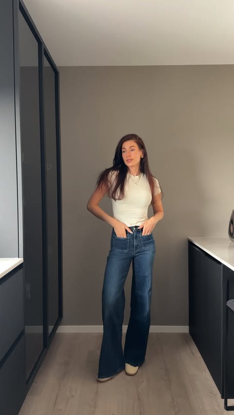 Instagram post by @mariesukke for GOOD AMERICAN. Caption reads: First time trying @goodamerican, and I love the....