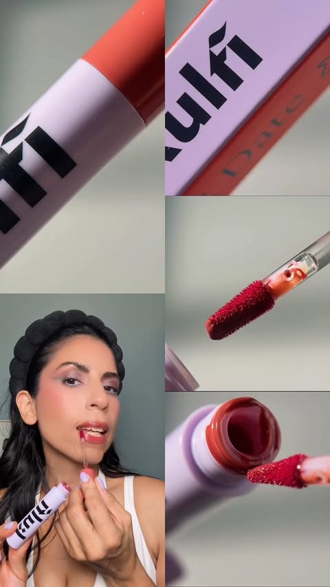 Instagram post by @beautybubble0326 for Kulfi Beauty. Caption reads: Lassi Lips Staining Lip Oil - shade extension -....